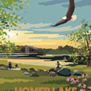 Homer Lake Forest Preserve Art Print