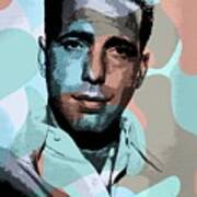 Humphrey Bogart Modernized Portrait Art Print