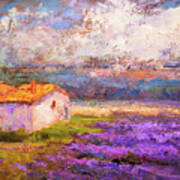 In The Midst Of Lavender Art Print