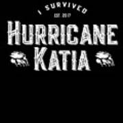 I Survived Hurricane Katia Art Print