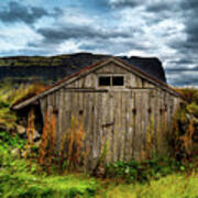 Old Iceland Farm Shed Art Print