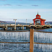 Icicles On Seneca Lake Art Print