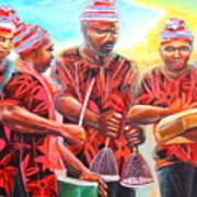 Igbo Traditional Instrumentalist Art Print