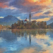 Impressionistic Bled Art Print