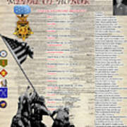 Indian Medal Of Honor Veterans Art Print