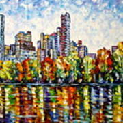 Indian Summer In The Central Park Art Print