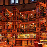 Inside The Library Of The Parliament, Ottawa Art Print