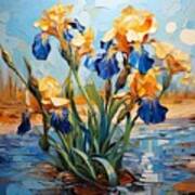 Irises For Vincent Art Print