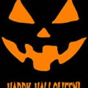 Jack-o-lantern Happy Halloween Pumpkin Art Print