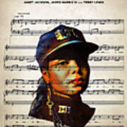Janet Jackson - Rhythm Nation Art Print