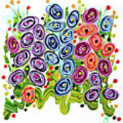 Jelly Bean Flowers Art Print