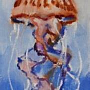 Jellyfish Underwater Painting Series Art Print