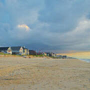 Jersey Shore Beachfront Homes At Sunrise Art Print