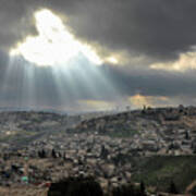 Jerusalem From The Mount Of Olives Art Print