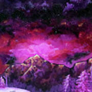 Jigglypuff's Winter Wonderland Art Print
