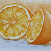 Juicy Orange Art Print