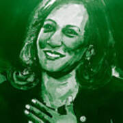 Kamala - Green Tint Art Print