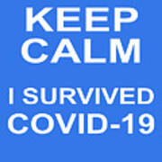 Keep Calm I Survived Covid 19 You Can Too 20200321v4 Art Print