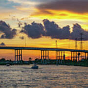 Kemah Sunset Art Print