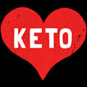 Keto Is Love Art Print
