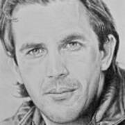 Kevin Costner Art Print