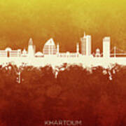 Khartoum Sudan Skyline #35 Art Print