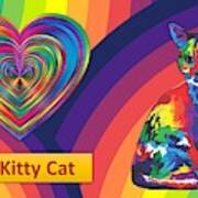 Kids Love Kitties Art Print