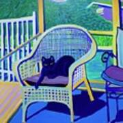 King Louis In The Screened Porch Art Print
