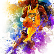 Kobe Bryant. LA Lakers , Black Mamba Bath Towel by Afrio Adistira - Pixels