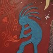 Kokopelli's Night Music Art Print