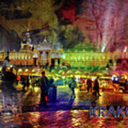 Krakow Collage Art Print
