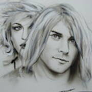 Kurt And Courtney Art Print