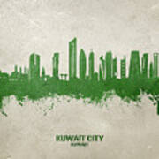 Kuwait City Skyline #93 Art Print
