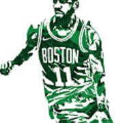 Kyrie Irving Boston Celtics Pixel Art 5 Kids T-Shirt