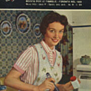 La Cucina Italiana - March 1956 Art Print