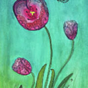Lacey Tulips Art Print
