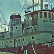 Lake Superior Tug Boat Cac Day 15 Art Print