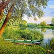 Landscape With A Boat 2 Art Print