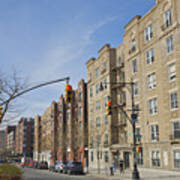 Large Apartment Buildings Facing Boulevard Art Print