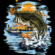 Largemouth Bass Fishing product Fish Texas Digital Art by Jacob Hughes -  Pixels