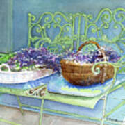 Lavender Harvest Art Print