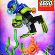 Lego Scuba Diver Art Print