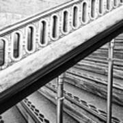 Library Staircase And Railing - Manhattan Art Print