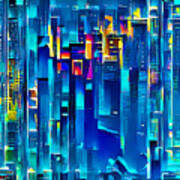 Life In The Big City Abstract 20210306 V2 Art Print