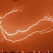 1315 Lightning-orange Art Print