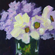 Lilac And Daisy Art Print