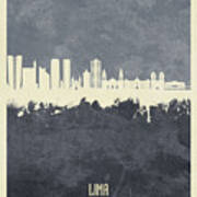 Lima Peru Skyline #89 Art Print