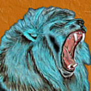 Lion's Roar - Abstract Art Print