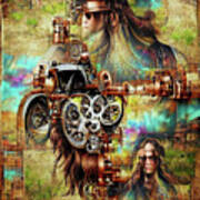 Long Haired Hippie Freak Art Print