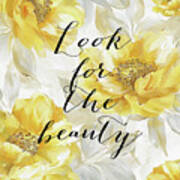 Look For The Beauty Art Print